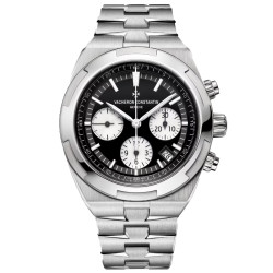 VACHERON CONSTANTIN 바쉐론콘스탄틴 오버시즈 크로노그래프 41mm 블랙 다이얼 오토매틱 메탈시계 5500V110A-B481