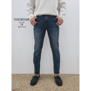 THOM BROWNE 톰브라운 슬림 일자 청바지