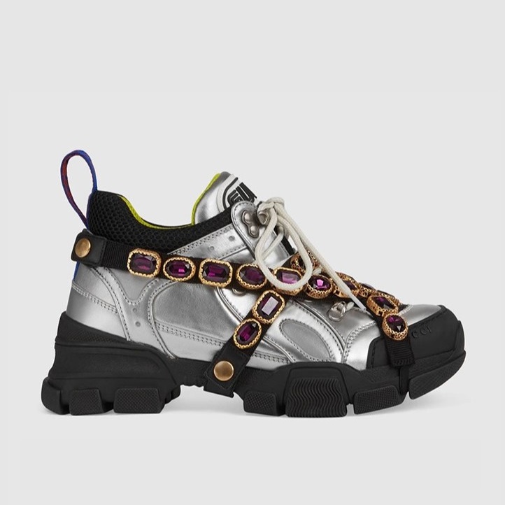 GUCCI 구찌 여성용 스니커즈 크리스탈 스니커즈 537133