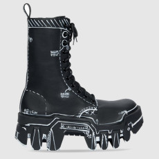 BALENCIAGA 발렌시아가 여성용 부츠 트랙터 콤뱃 부츠 671554