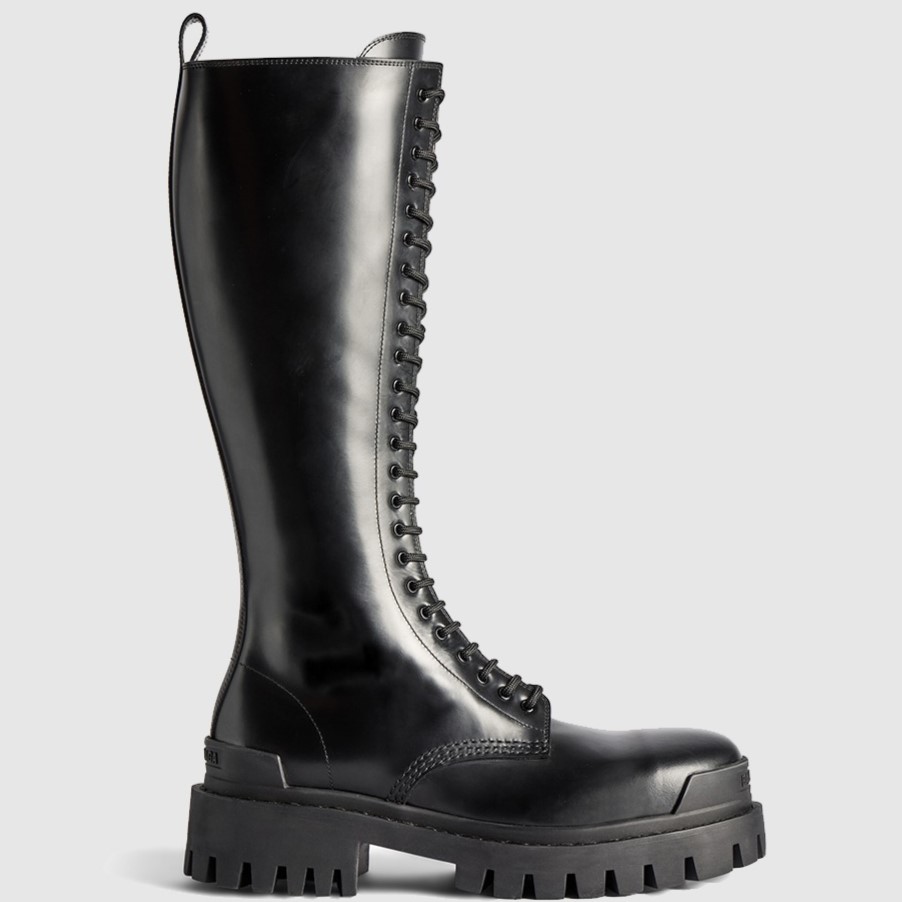 BALENCIAGA 발렌시아가 여성용 부츠 트랙터 콤뱃 부츠 763557