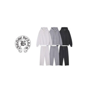 CHROME HEARTS 크롬하츠 피그먼트 후드 스트링 조거세트