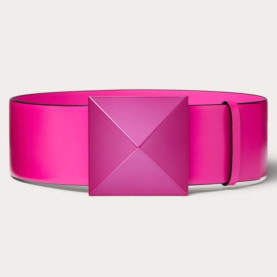 VALENTINO 발렌티노 로만 스터드 와이드 가죽 벨트 (40mm)