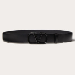 VALENTINO 발렌티노 브이로고 시그니처 유광 송아지 가죽 벨트 (30mm) 3COLOR