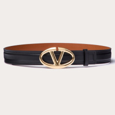 VALENTINO 발렌티노 브이로고 볼드 에디션 유광 송아지 가죽 벨트 (30mm) 2COLOR