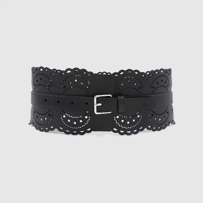 LOEWE 로에베 아나그램 컷아웃 벨트 (70mm)