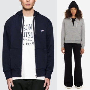 MAISON KITSUNE 메종키츠네 트리컬러 후드집업