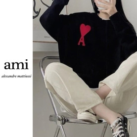AMI 아미 하트 심플 니트 2COLOR