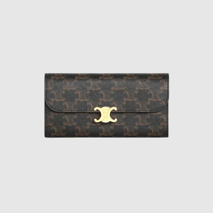 CELINE 셀린느 라지 트리옹프 지갑 10E312