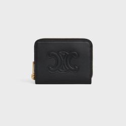 CELINE 셀린느 퀴르 트리옹프 컴팩트 지퍼 지갑 10K533 2COLOR