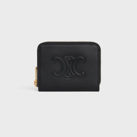 CELINE 셀린느 퀴르 트리옹프 컴팩트 지퍼 지갑 10K533 2COLOR