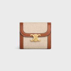 CELINE 셀린느 트리옹프 반지갑 10D782