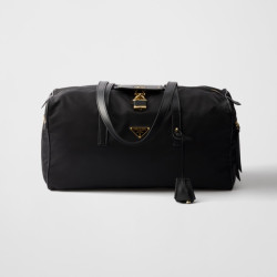 PRADA  프라다 자물쇠 라지 리나일론 탑 핸들백 1BB135