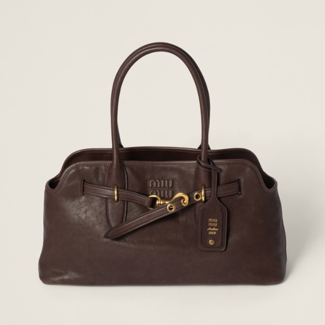 MIUMIU 미우미우 Aventure 나파 레더 핸드백 5BG310 3COLOR
