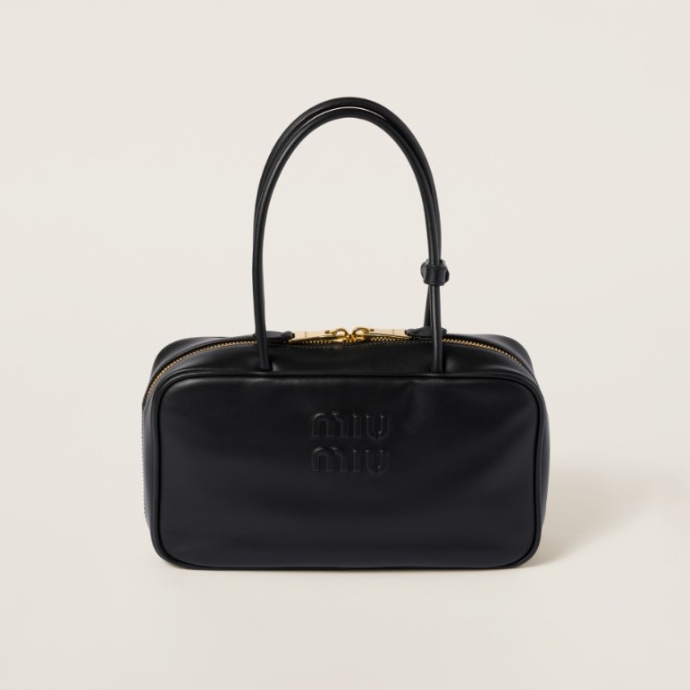 MIUMIU 미우미우 보 가죽 탑 핸들백 5BB172 3COLOR