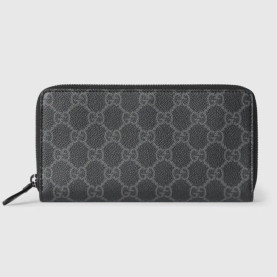 GUCCI 구찌 GG 엠블럼 지퍼 아라운드 지갑 821207 2COLOR