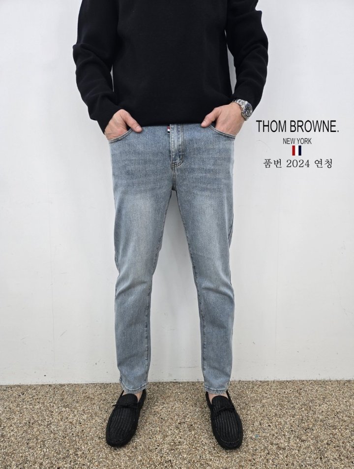 THOM BROWNE 톰브라운 슬림 청바지