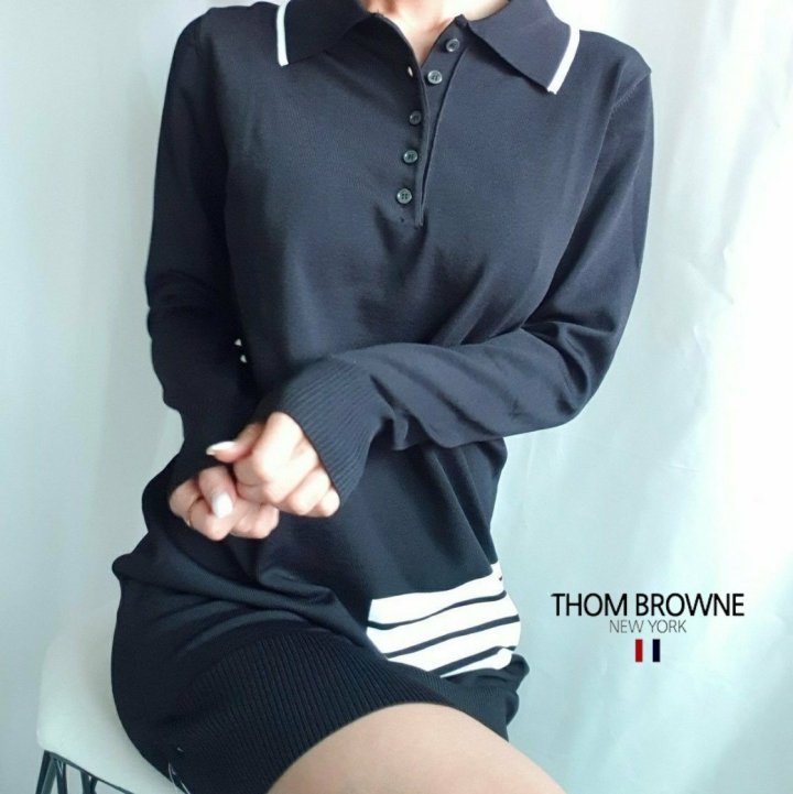 THOM BROWNE 톰브라운 기본 4선니트원피스 2COLOR