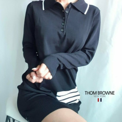 THOM BROWNE 톰브라운 기본 4선니트원피스 2COLOR