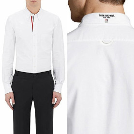 THOM BROWNE 톰브라운 옥스포드 깃로고 셔츠