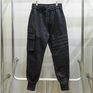 THOM BROWNE 톰브라운 완장 사선 카고 조거팬츠