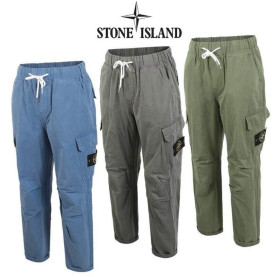 STONE ISLAND 스톤아일랜드 테이퍼드 밴딩 팬츠