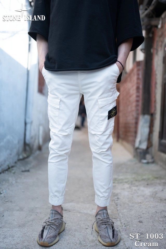 STONE ISLAND 스톤아일랜드 절개 스판 카고 조거 팬츠 2COLOR