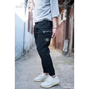 STONE ISLAND 스톤아일랜드 린넨 지퍼 카고 조거 팬츠 3COLOR