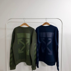 OFF-WHITE 오프화이트 투톤 프린팅 맨투맨