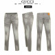 GUCCI 구찌 백로고 그레이 슬림진