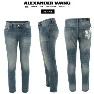 ALEXANDER WANG 알렉산더왕 메인 로고 슬림 일자진