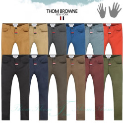 THOM BROWNE 톰브라운 슬림 베이직 면팬츠