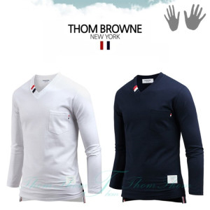 THOM BROWNE 톰브라운 포켓 브이넥