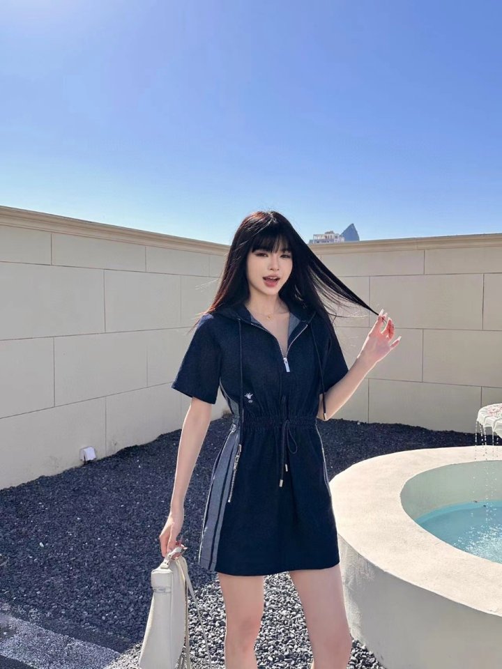 DIOR 디올 청 후드 원피스