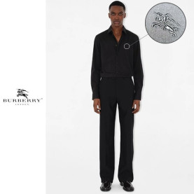 BURBERRY 버버리 자수 드레스 셔츠 2COLOR