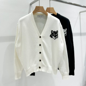 MAISON KITSUNE 메종키츠네 인타르시아 가디건