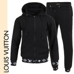 LOUIS VUITTON 루이비통 엠보 로고 후드 집업 셋트