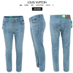 LOUIS VUITTON 루이비통 포켓 엠보 연청 슬림 일자진