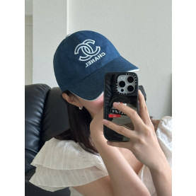 CHANEL 샤넬 데님 볼캡