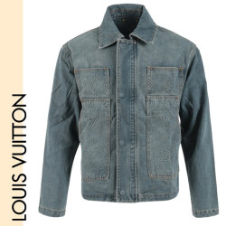 LOUIS VUITTON 루이비통 불박 로고 청자켓