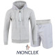 MONCLER 몰글레어 실버패치 후드집업 & 우븐 반바지 셋트
