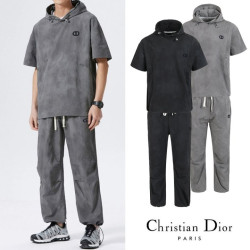 DIOR 디올 엠보자수 워싱 트레이닝 셋업