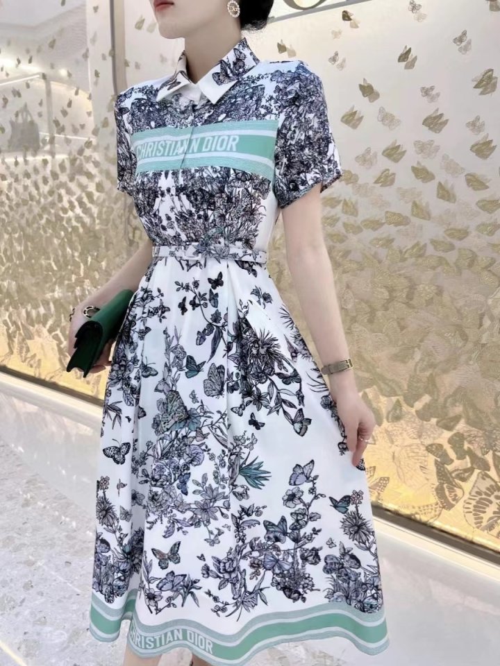 DIOR 디올 나비 원피스 벨트포함