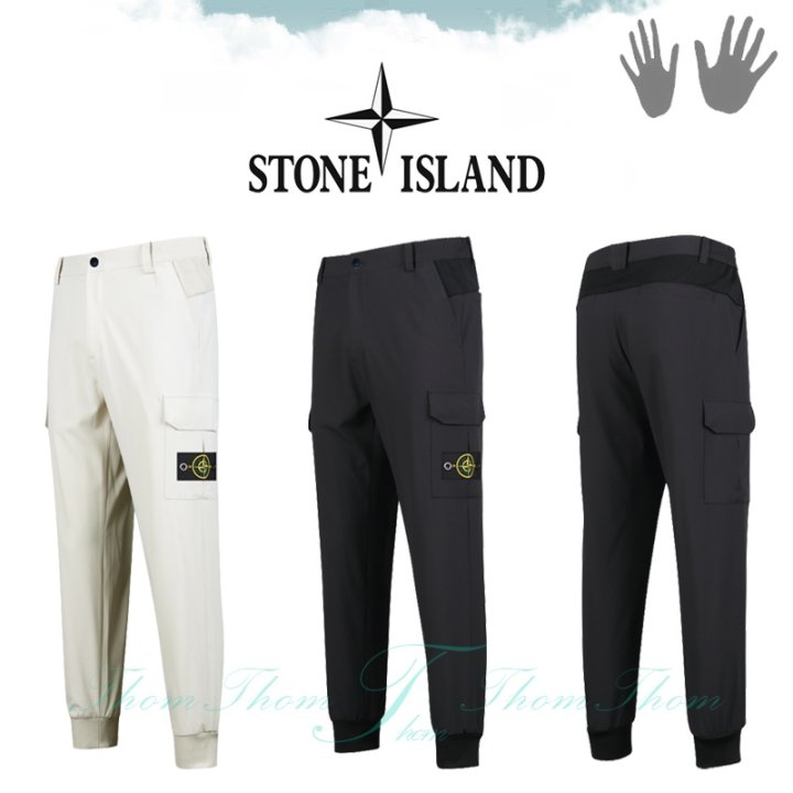 STONE ISLAND 스톤아일랜드 사이드 밴드 요코 디테일 카고 팬츠