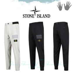 STONE ISLAND 스톤아일랜드 사이드 밴드 반사 라인 조거 팬츠
