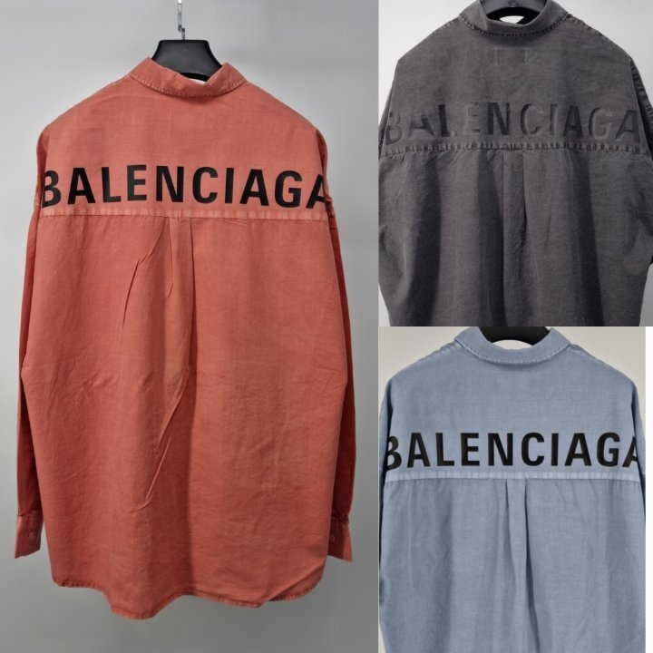 BALENCIAGA 발렌시아가 피그먼트 긴팔셔츠