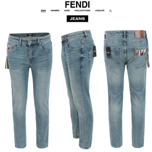 FENDI 펜디 멀티 자수 슬림 일자진