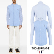 THOM BROWNE 톰브라운 웨일 자수 배색 스트라이프 셔츠