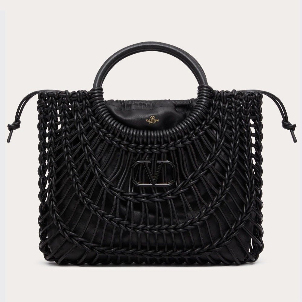 VALENTINO 발렌티노 올노트 우븐 가죽 쇼퍼백 2COLOR