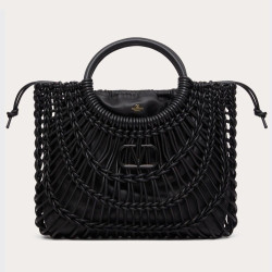 VALENTINO 발렌티노 올노트 우븐 가죽 쇼퍼백 2COLOR